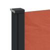 vidaXL Retractable Side Awning Terracotta 100% Polyester with PU coating