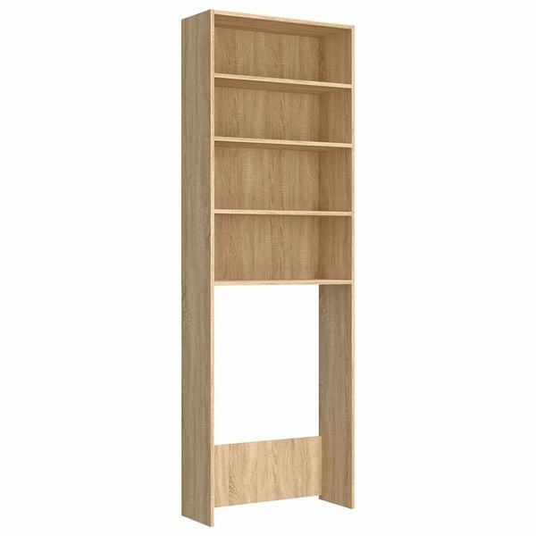 vidaXL Washing Machine Cabinet Sonoma Oak 25.2"x9.4"x74.8"