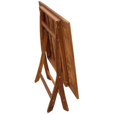 vidaXL 7 Piece Folding Patio Dining Set Solid Eucalyptus Wood