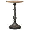 vidaXL End Table Brown Solid fir wood and steel Small Simplistic