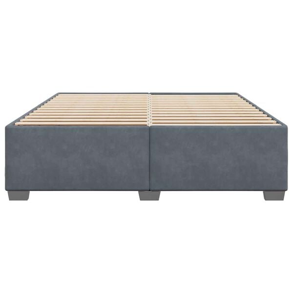 vidaXL Bed Frame Dark grey