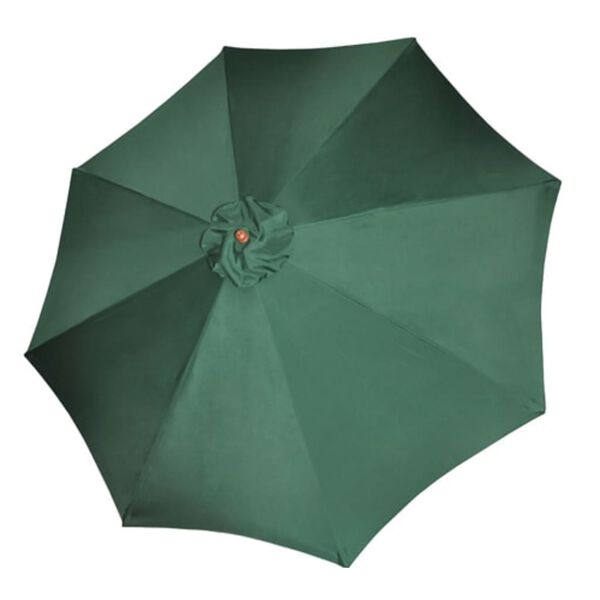 vidaXL Garden Parasol Green Polyester Large Height-Adjustable
