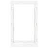  vidaXL Firewood Rack White 23.6x9.8x39.4" Solid Wood Pine