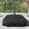 vidaXL Umbrella Base Black Plastic Standard Umbrella Base Rectangular