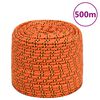 vidaXL Boat Rope Orange 0.39 " 1640.4 ' Polypropylene