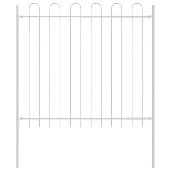 vidaXL Garden Fence 2 pcs Grey 11.15 x 3.28 ft Powder-coated Steel