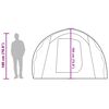 vidaXL Camping Tent Tunnel 4-Person Green Waterproof