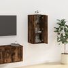 vidaXL Wall Mounted TV Cabinet Smoked oak Engineered wood Medium