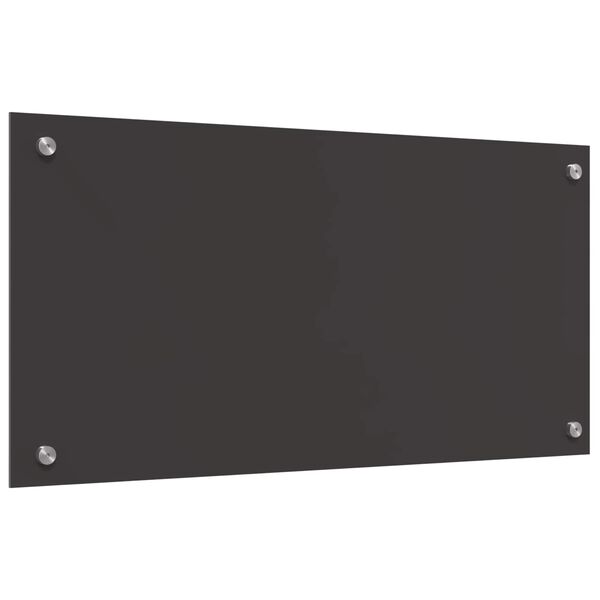 vidaXL Kitchen Backsplash Dark grey 31.50 x 15.75 x 0.24 in