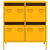 vidaXL Sideboard Mustard Yellow Cold-rolled steel Medium Sideboard