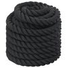 vidaXL Battle Rope Black 49.2 ' 24.3 lb Polyester