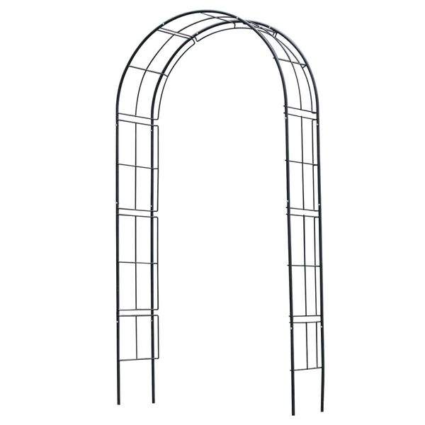 Nature Garden Arch Black Epoxy laminated galvanized steel Medium