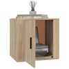 vidaXL Bedside Cabinet Sonoma Oak Engineered wood Bedside Cabinet