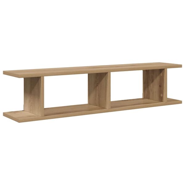 vidaXL Wall Shelf Set of 2 Artisan Oak Engineered Wood Large