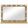 vidaXL Vanity Mirror with Mirror Artisan Oak 31.50 x 21.65 x 7.09 in