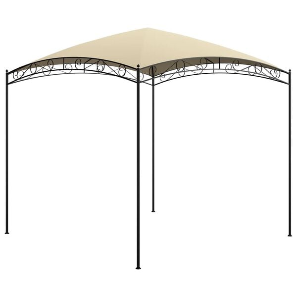 vidaXL Gazebo Taupe Steel Large Durable Gazebo Rectangular