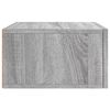 vidaXL Wall-mounted Bedside Cabinet Set of 2 Gray Sonoma Engineered wood