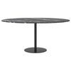 vidaXL Table Top Black Tempered glass 35.4 in Decorative Inlays
