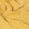 vidaXL Throw Mustard Yellow 100% Cotton 49.2 in x 59.1 in Throw Blanket