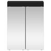 vidaXL Bathroom Mirror Cabinet TULUM Black 23.62 x 6.50 x 30.71 in