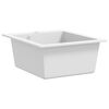 vidaXL Overmount Kitchen Sink Single Basin Granite White