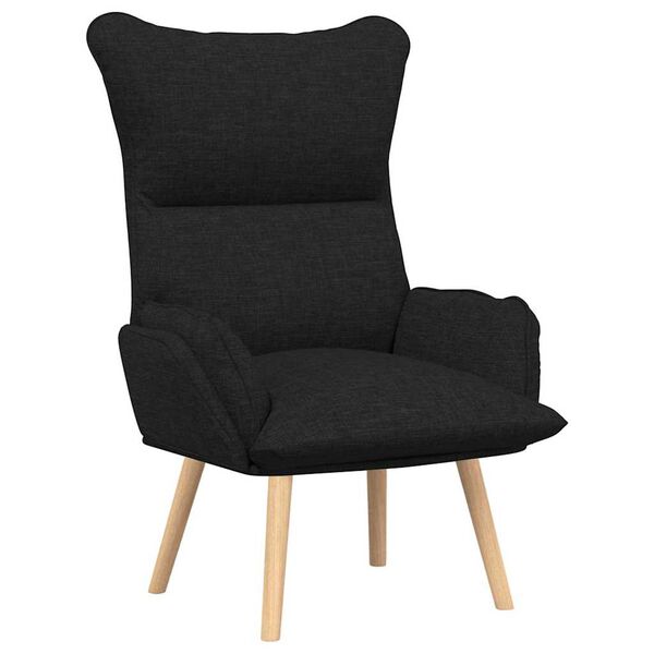 vidaXL Armchair Black 27.17 x 29.13 x 36.61 in Fabric