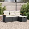 vidaXL Garden Sofa Set Black