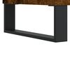 vidaXL Coffee Table Smoked Oak Engineered Wood, Metal 35.4x19.7x14.4 in