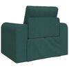 vidaXL Sofa Bed Dark Green 38.58 x 27.95 x 32.68 in Fabric