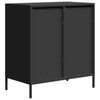 vidaXL Sideboard Black Cold-rolled Steel Medium Sideboard Rectangular