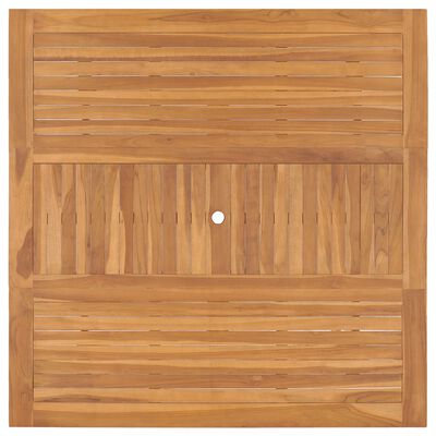vidaXL Patio Table 59.1"x59.1"x29.9" Solid Teak Wood