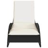 vidaXL Sun Lounger Black