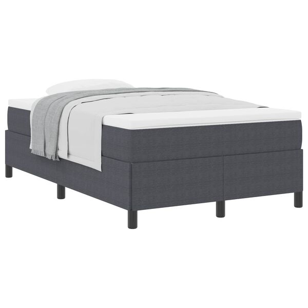 vidaXL Bed Frame Dark gray 47.2" x 78.7" Corduroy fabric