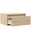 vidaXL Wall-mounted Bedside Cabinet Set of 2 Sonoma Oak Engineered wood