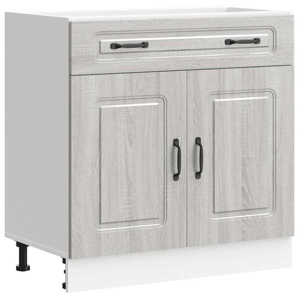 vidaXL Kitchen Base Cabinet Grey Sonoma Engineered Wood