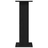 vidaXL Plant Stand 2 pcs Black Oak 11.81 x 11.81 x 31.50 in