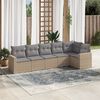 vidaXL Garden Sofa Set Beige