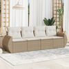 vidaXL Garden Sofa Set Beige, Cream white