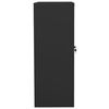 vidaXL Office Cabinet Anthracite Steel, Tempered Glass Medium