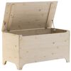 vidaXL Storage Box Natural Wood Solid Pine Wood Storage Box Rectangular