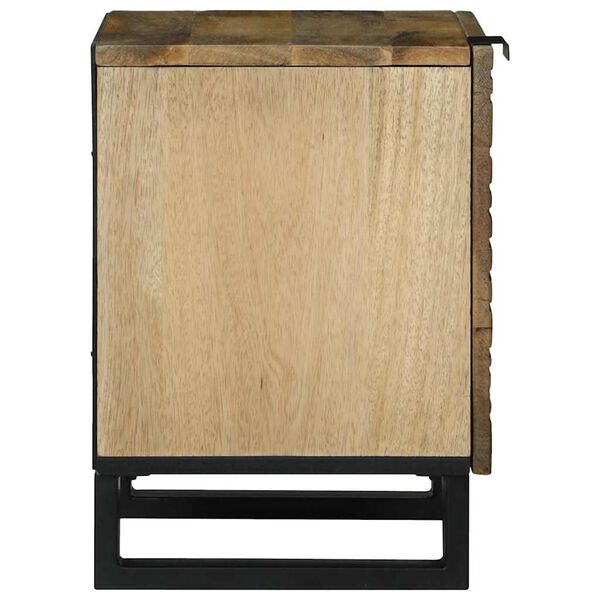 vidaXL Bedside Cabinet Brown 15.75 x 12.99 x 18.11 in
