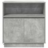 vidaXL LED Sideboard Concrete grey 27.95 x 13.58 x 29.53 in