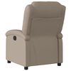 vidaXL Recliner Chair Cappuccino Faux Leather, Metal, Plywood