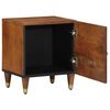 vidaXL Bedside Cabinet with Door 2 pcs Honey Brown