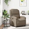 vidaXL Recliner Chair Cappuccino Faux Leather, Metal, Plywood