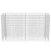 vidaXL Gabion Raised Bed Silver Galvanized Steel 70.9x19.7x39.4 in
