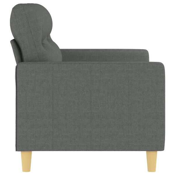 vidaXL 2-seater Sofa Dark Grey Polyester, Metal, Textilene 2-Seater