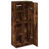 vidaXL Bathroom Cabinet Smoked oak Engineered wood Slim Bathroom Cabinet