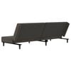 vidaXL Sofa Bed Dark Gray Velvet (100% polyester), wood, plastic