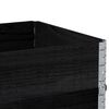 vidaXL Garden Planter Black Solid pine wood Medium Foldable